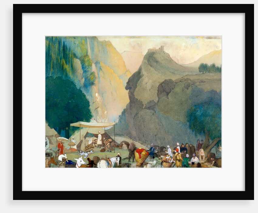 Mountain scene by George Landseer