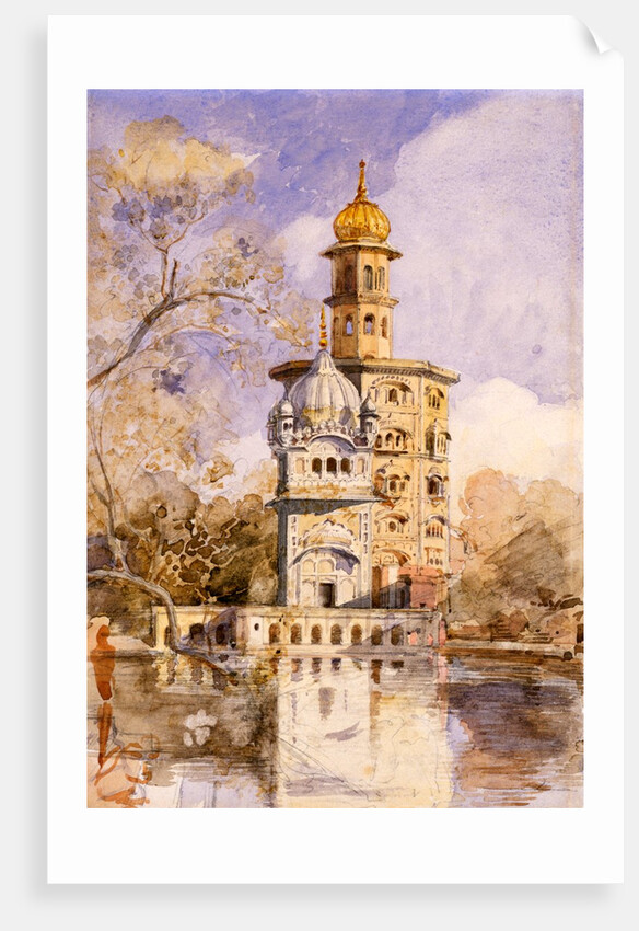The Akalis Tower at Amritsar by William Carpenter