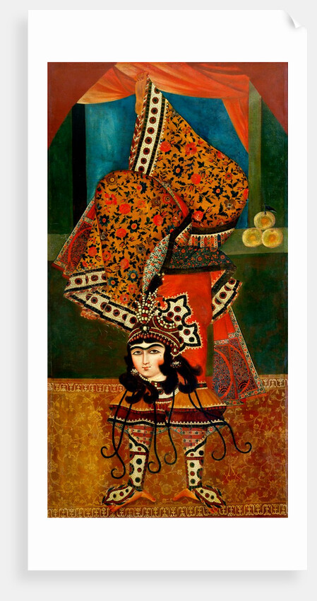 Dancer Performing Acrobatics. Iran, 19th century by Unknown