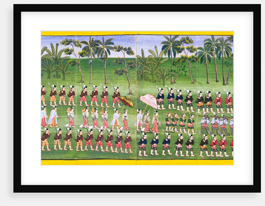 Procession of King and Queen of Burma. Mandalay, Burma, 19th century by Unknown
