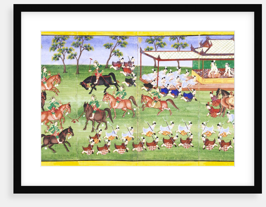 Polo match. Mandalay, Burma, 19th century by Unknown