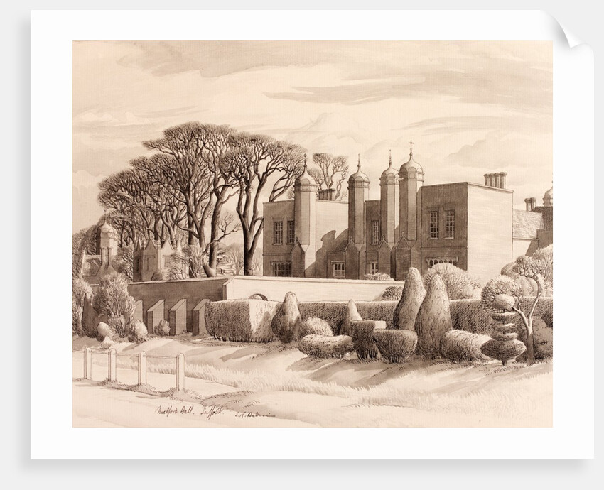 Melford Hall, Long Melford by Stanley Roy Badmin