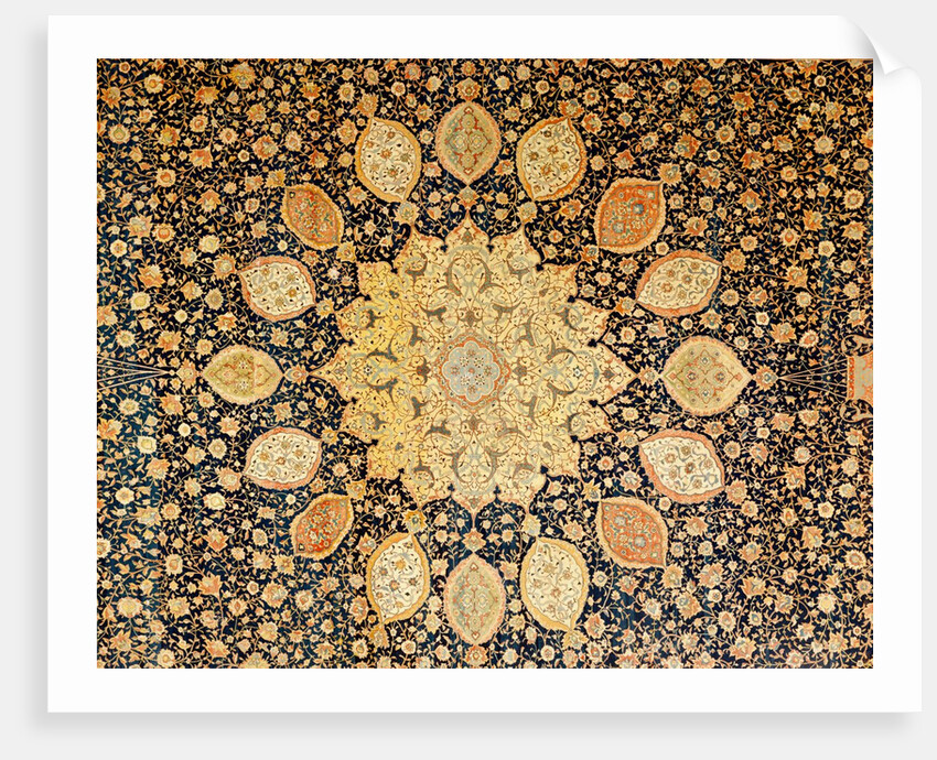 The Ardabil Carpet, detail. Iran, mid-16th century by Anonymous