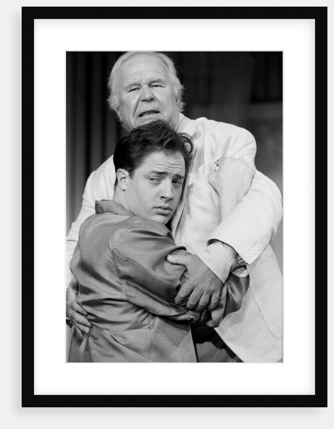 Brendan Fraser and Ned Beatty in Tennessee Williams's Cat on a Hot Tin Roof at the Lyric Theatre by Graham Brandon