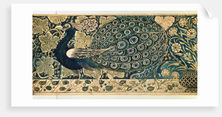 Design for a tile panel by William Frend De Morgan
