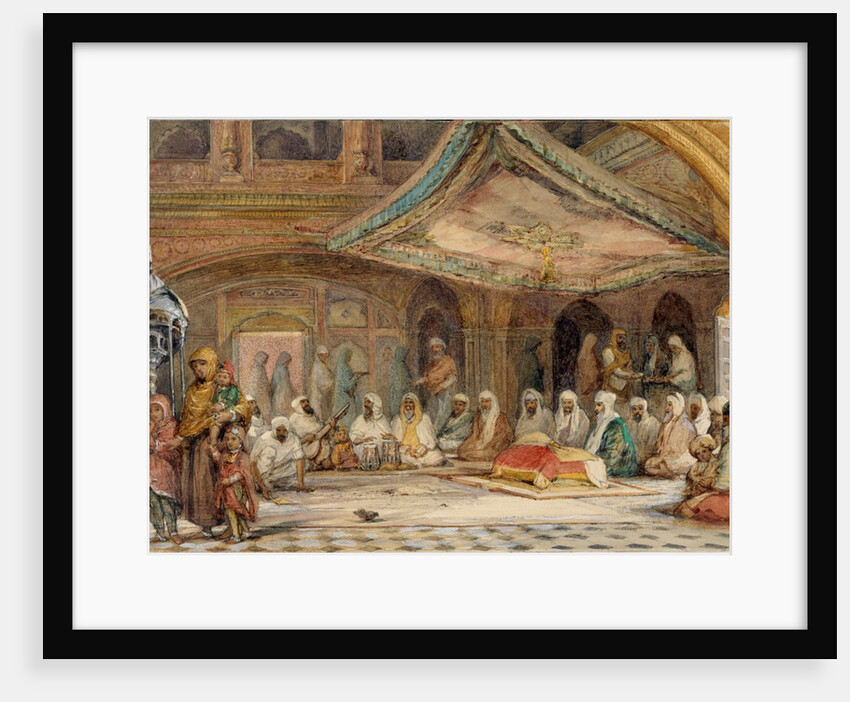 Interior of the Golden Temple, Amritsar by William Carpenter