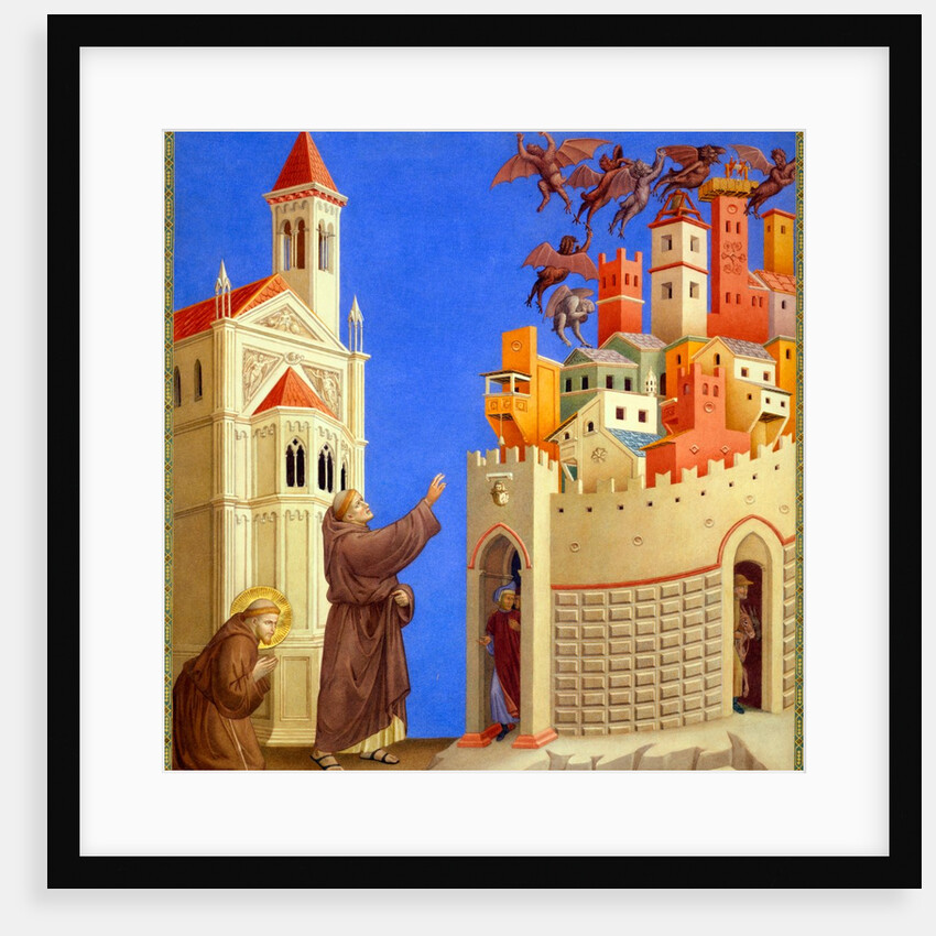 St Francis Expels Evil Spirits by Edward Kaiser