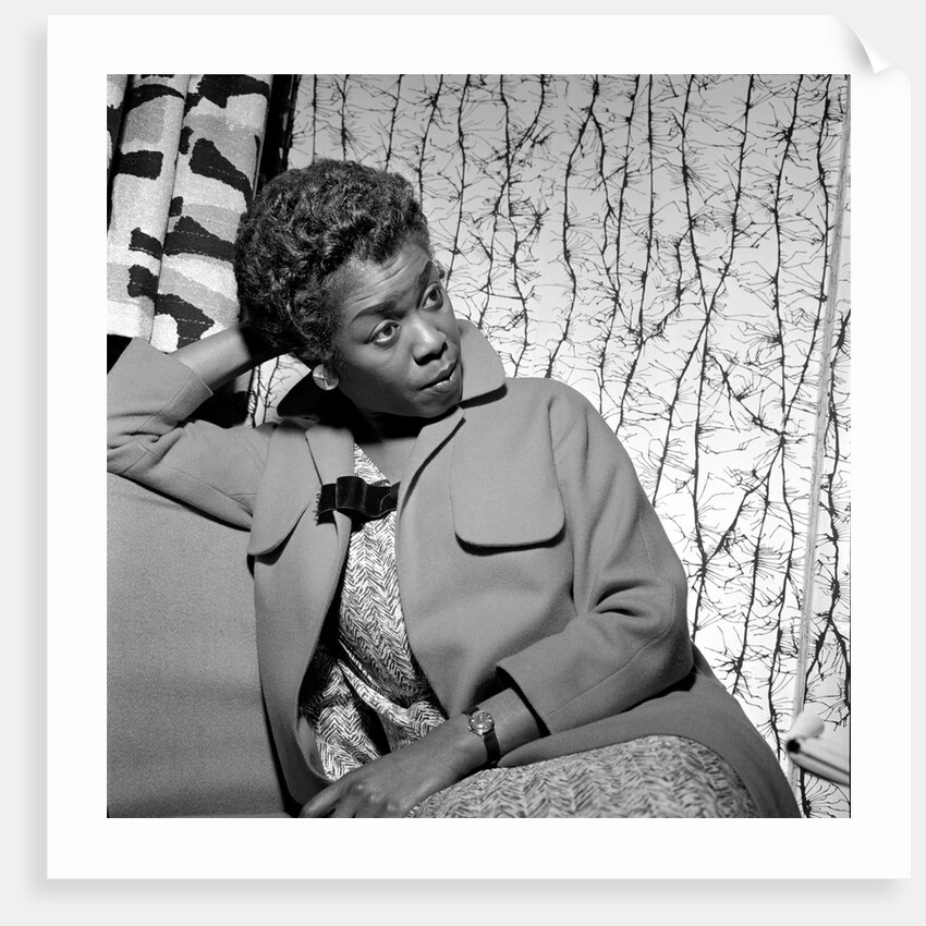 Sarah Vaughan, American jazz singer by Harry Hammond