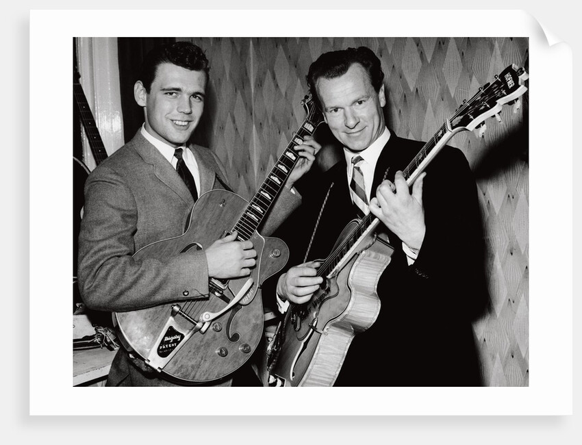 Duane Eddy and Bert Weedon by Harry Hammond