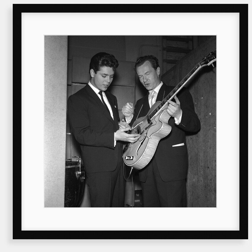 Bert Weedon with Cliff Richard by Harry Hammond