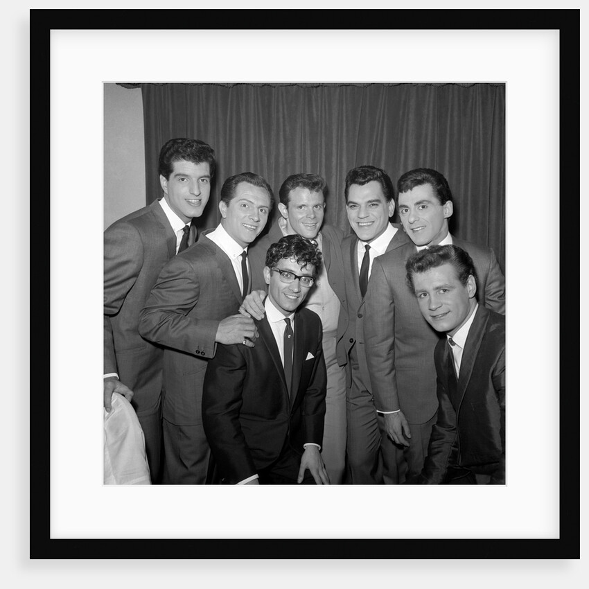 Freddie Garitty, Del Shannon and Frankie Vallie with other musicians by Harry Hammond
