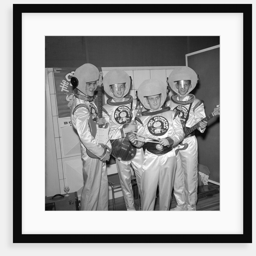The Spotniks dressed up as astronauts by Harry Hammond