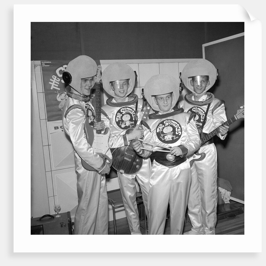 The Spotniks dressed up as astronauts by Harry Hammond