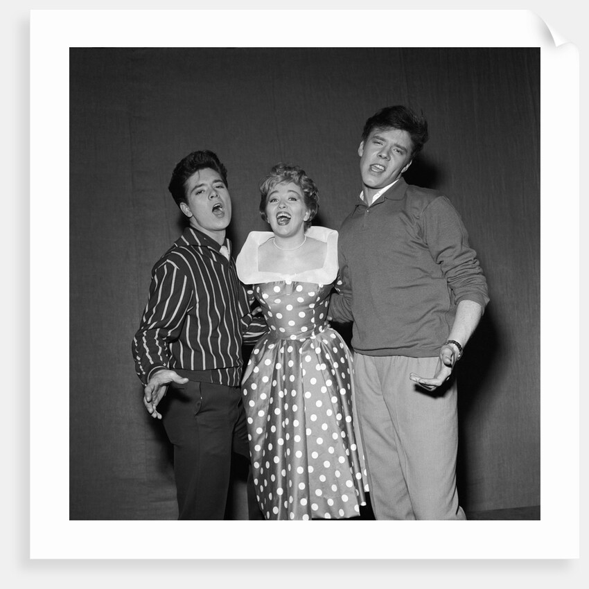 Cliff Richard singing with Marion Ryan and Marty Wilde by Harry Hammond
