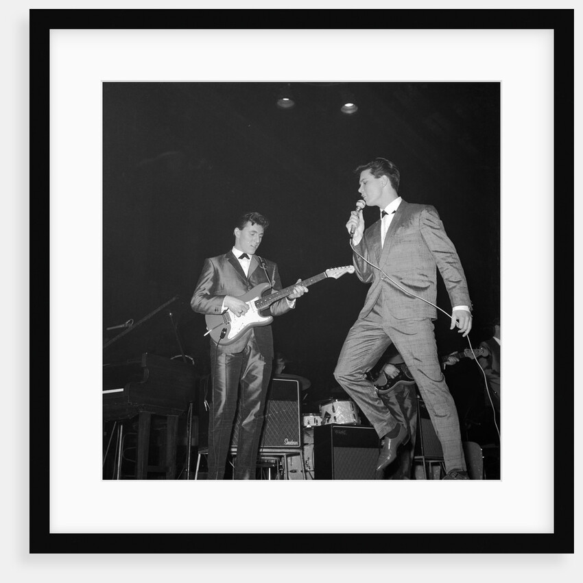 Cliff Richard singing on stage by Harry Hammond