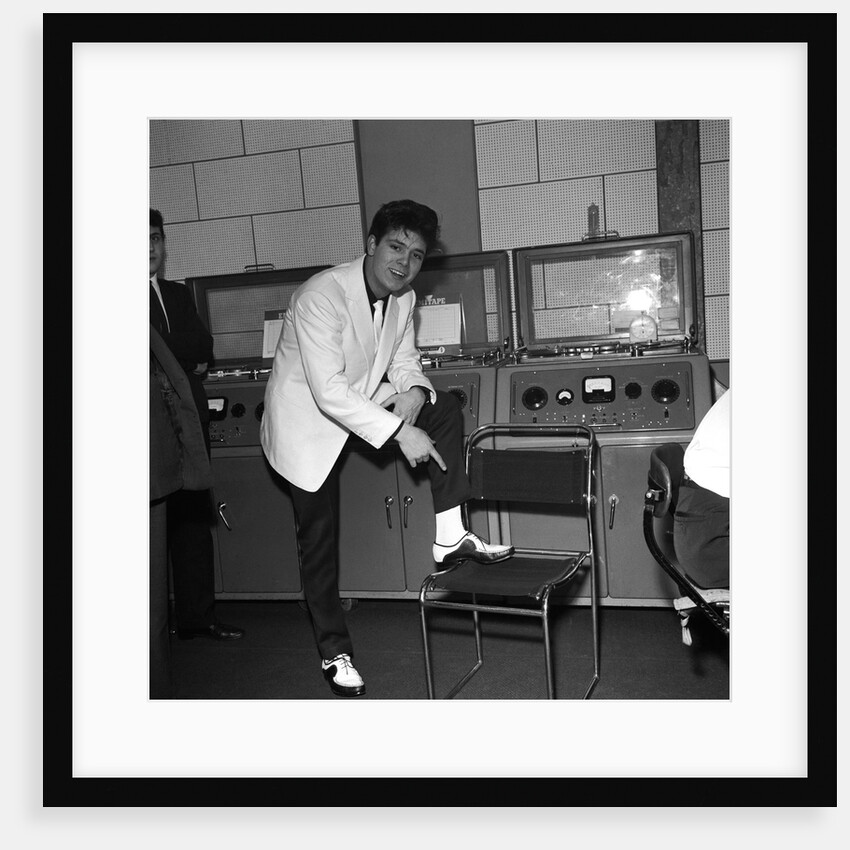 Cliff Richard at EMI studios in Abbey Road by Harry Hammond