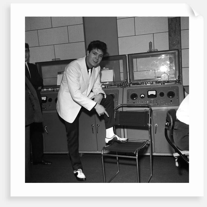 Cliff Richard at EMI studios in Abbey Road by Harry Hammond