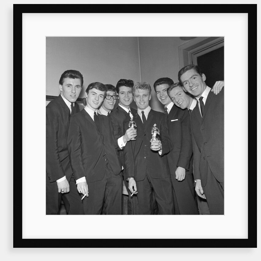 Cliff Richard holding awards by Harry Hammond
