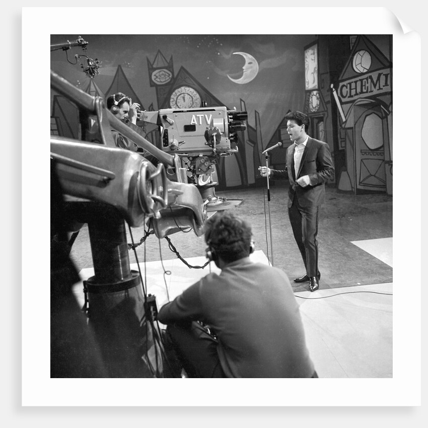 Cliff Richard in a TV studio by Harry Hammond