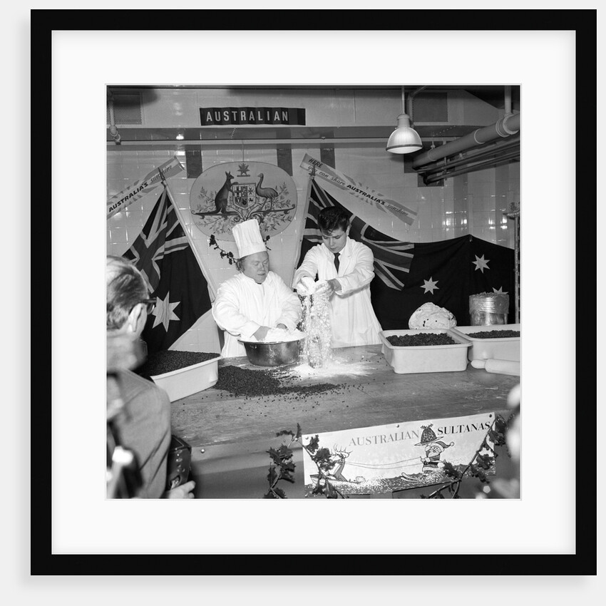 Cliff Richard baking at J.Lyons in Cadby Hall, Hammersmith by Harry Hammond