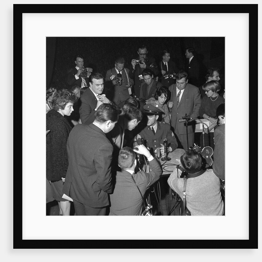 Elvis Presley at a Press Conference in Frankfurt by Harry Hammond
