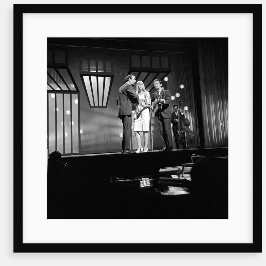 Peter, Mary and Paul on stage at the Palladium by Harry Hammond