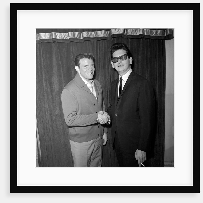 Roy Orbison with Del Shannon by Harry Hammond