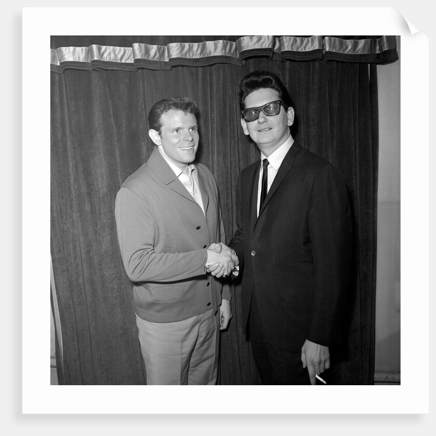 Roy Orbison with Del Shannon by Harry Hammond