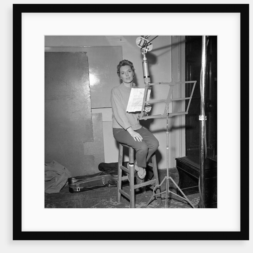 Julie London recording at IBC Studios by Harry Hammond