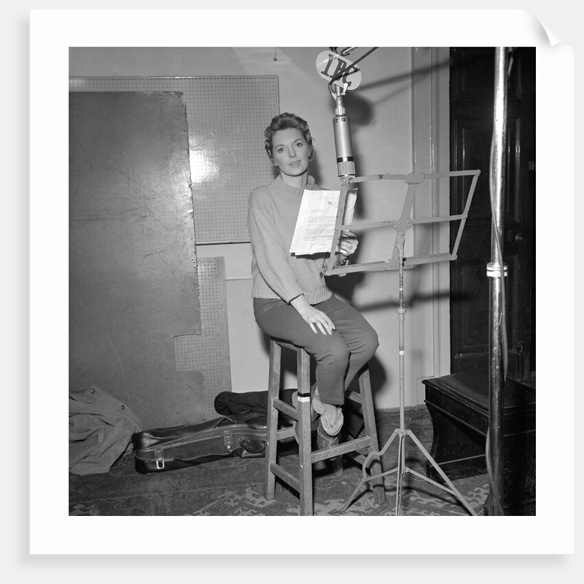 Julie London recording at IBC Studios by Harry Hammond