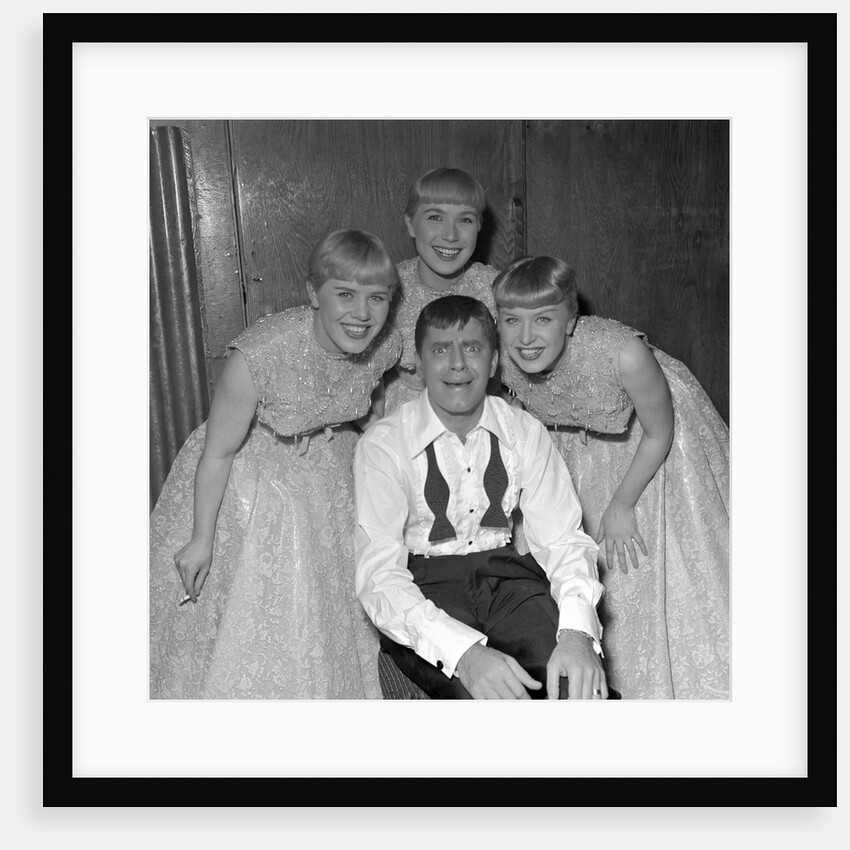 Jerry Lewis with the Kaye Sisters by Harry Hammond