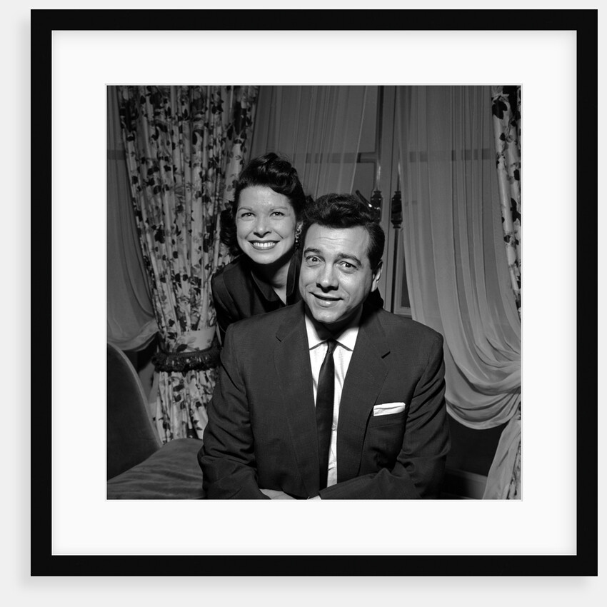Mario Lanza with his wife at the Dorchester Hotel by Harry Hammond