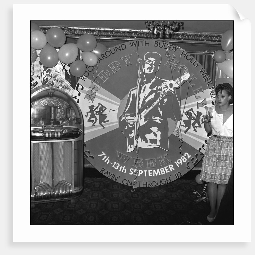 Buddy Holly Week poster. England, 1982 by Harry Hammond