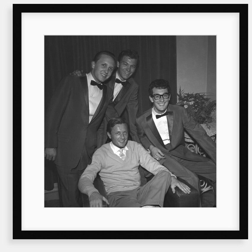 Buddy Holly with The Crickets and Gary Miller by Harry Hammond