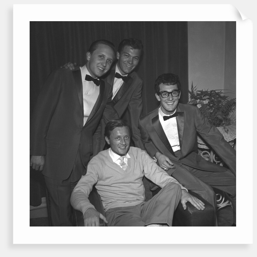 Buddy Holly with The Crickets and Gary Miller by Harry Hammond