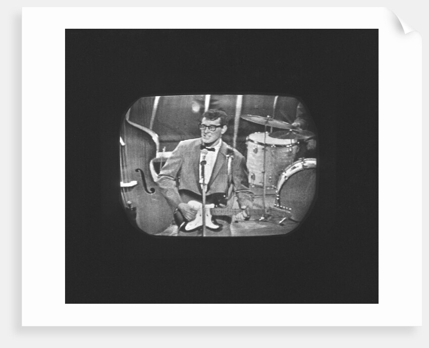Buddy Holly on the Sunday Night at the Palladium TV show by Harry Hammond