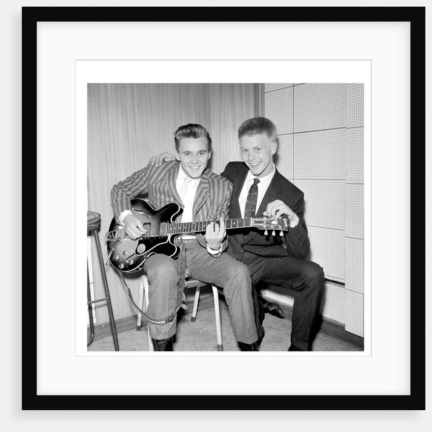 Billy Fury with Joe Brown by Harry Hammond