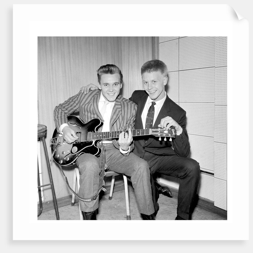 Billy Fury with Joe Brown by Harry Hammond