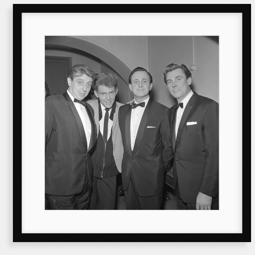 Clinton Ford, Shane Fenton, aka Alvin Stardust, David Jacobs and Russ Conway by Harry Hammond