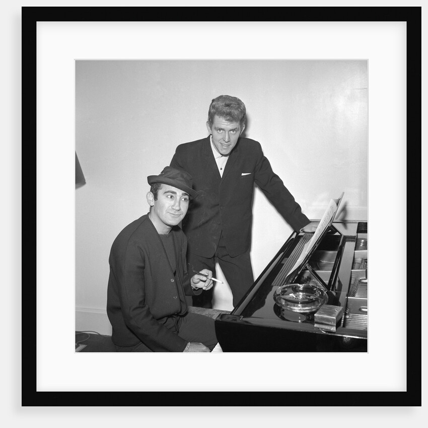 Shane Fenton, aka Alvin Stardust, with Lionel Bart by Harry Hammond