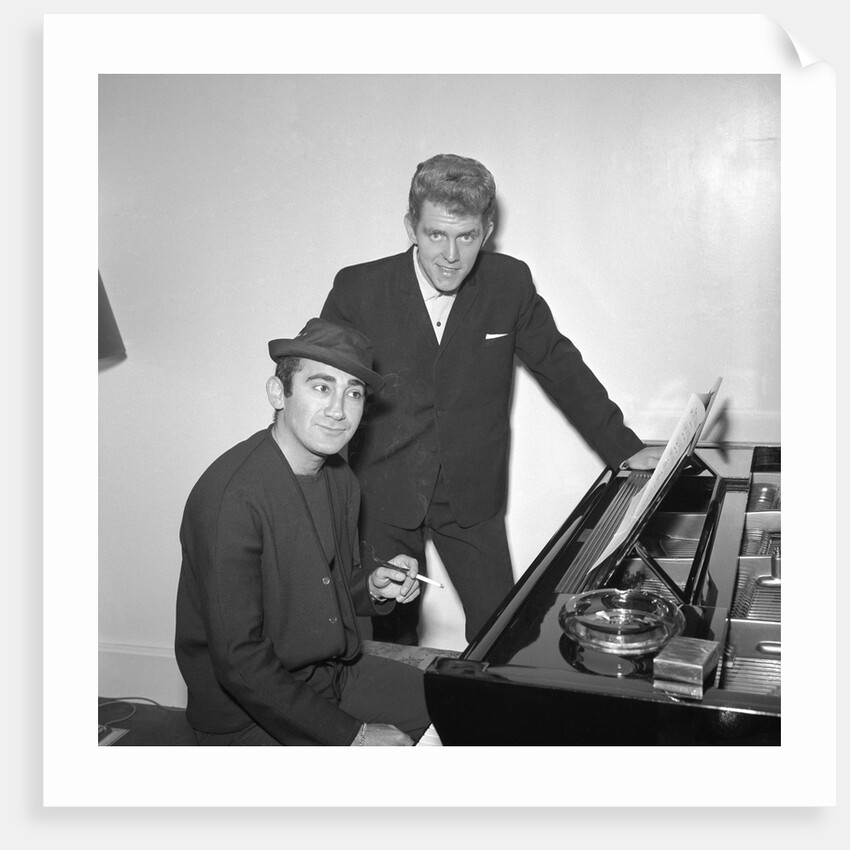 Shane Fenton, aka Alvin Stardust, with Lionel Bart by Harry Hammond