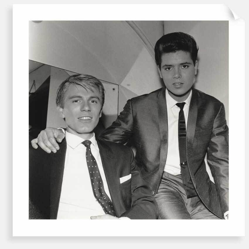 Adam Faith with Cliff Richard by Harry Hammond