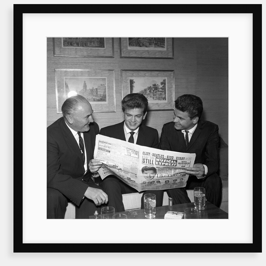 Everly Brothers with Andy Gray by Harry Hammond