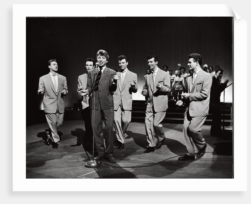 The Dallas Boys with Tommy Steele by Harry Hammond