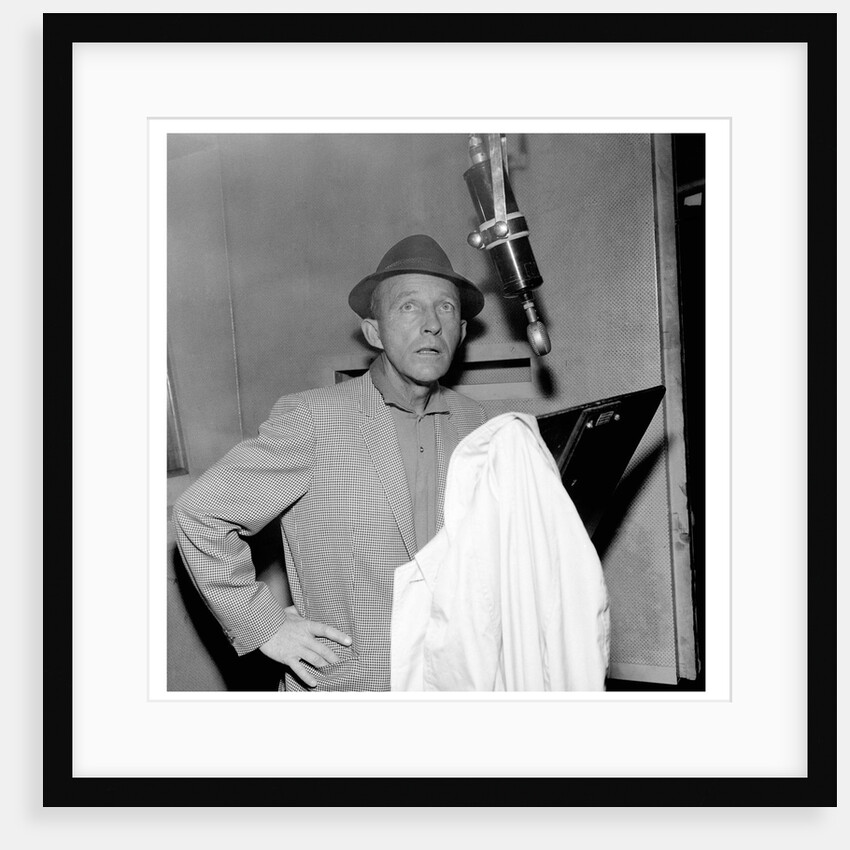 Bing Crosby, recording session at Decca Studios by Harry Hammond