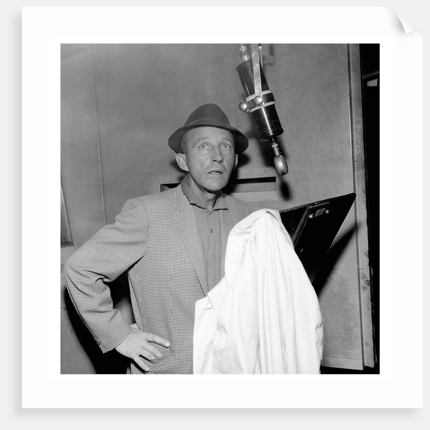 Bing Crosby, recording session at Decca Studios by Harry Hammond