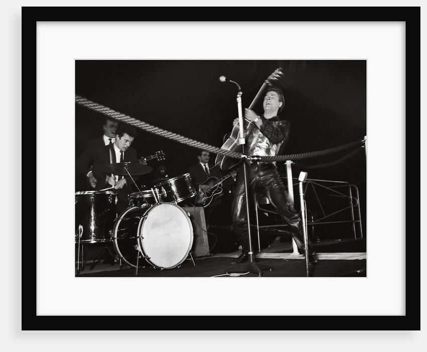 Eddie Cochran with Brian Bennett on drums by Harry Hammond