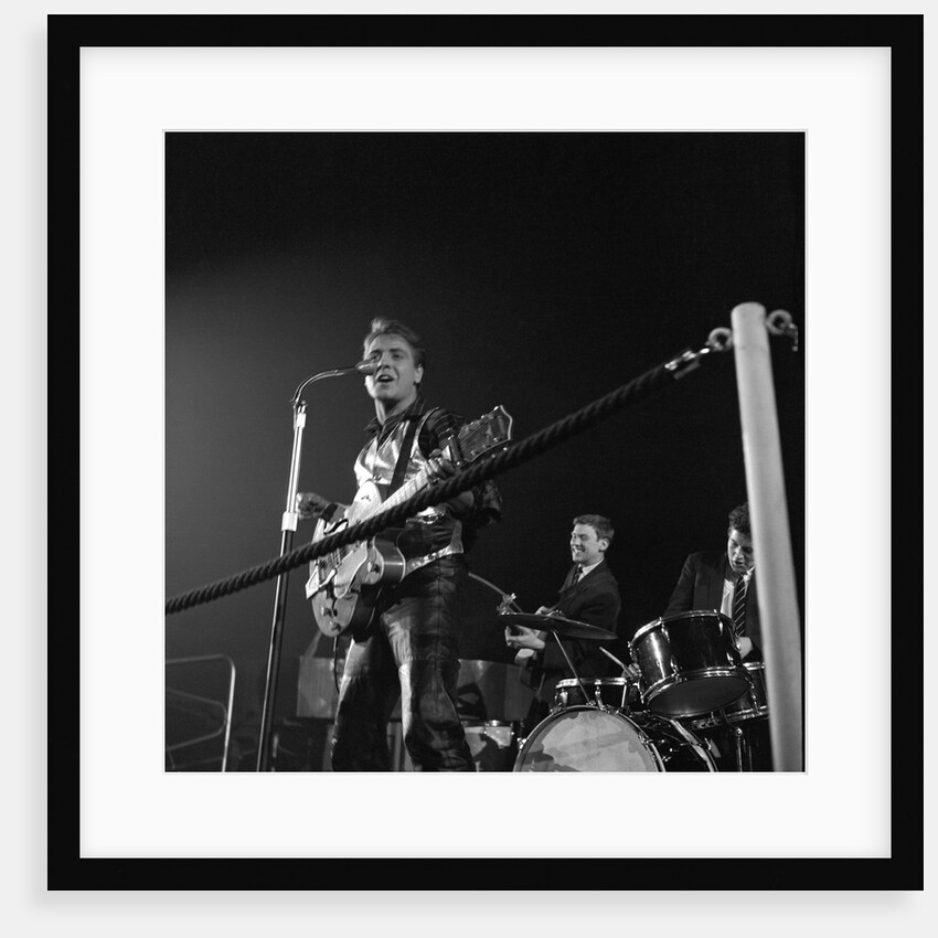 Eddie Cochran with Brian Bennett by Harry Hammond