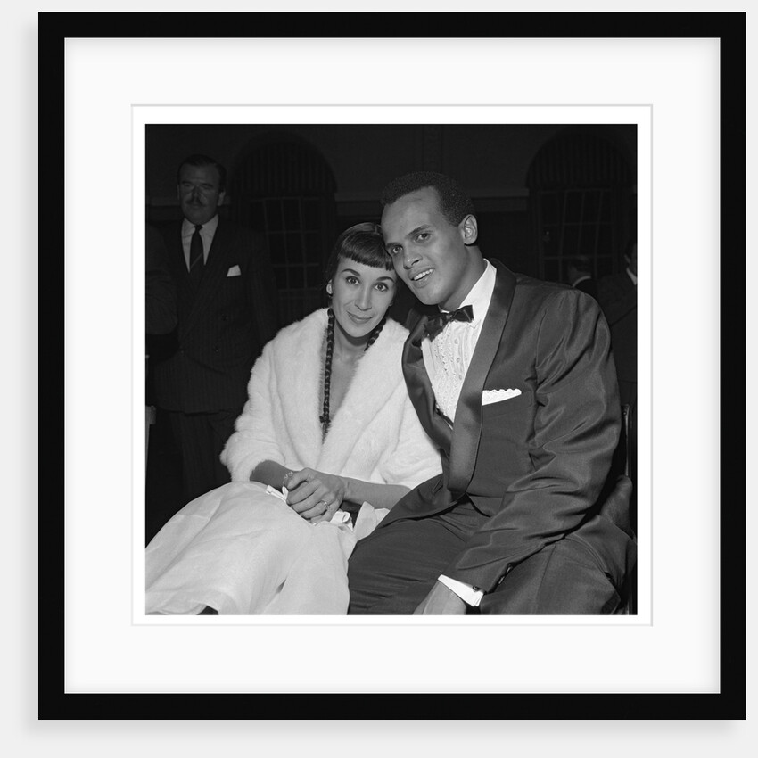 Harry Belafonte with his wife at Gaumont State by Harry Hammond