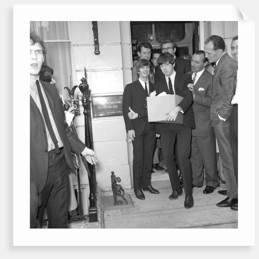 The Beatles leaving Radio Luxembourg by Harry Hammond